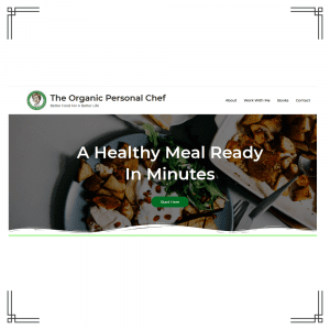 Portfolio Website The Organic Personal Chef